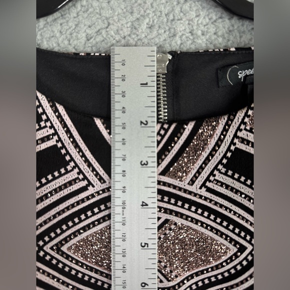 SPEECHLESS Womens Black/Pink Sleeveless Short Cocktail Body Con Dress 1 NWT - Picture 4 of 14